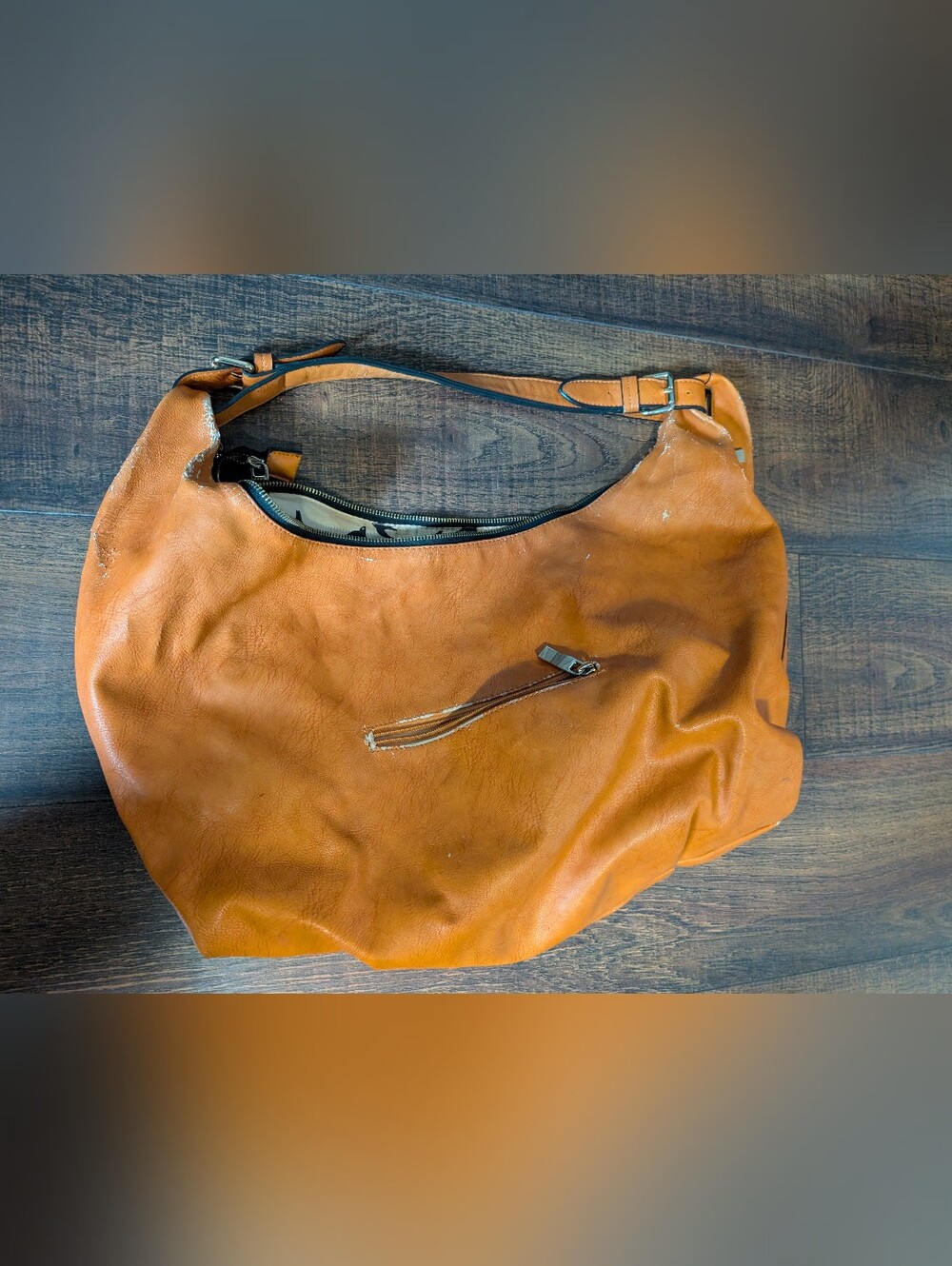 Classic Mustard tan Leather Hobo Bag - Women